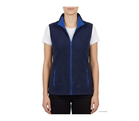 Gilet sans manches en polaire contre-collé BALZAC3 Marine (Mayflower)
