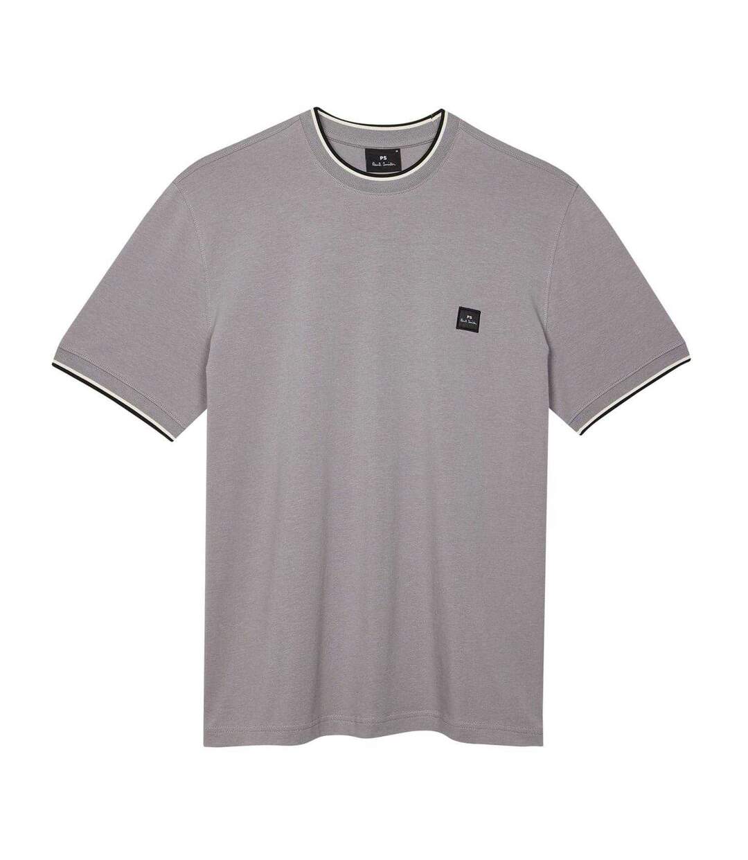 Mens Patch Logo T-shirt Grey Paul Smith-1