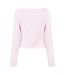 T-shirt Manches Longues Motif/style Strass Femme Rose Pastel Hugo-3