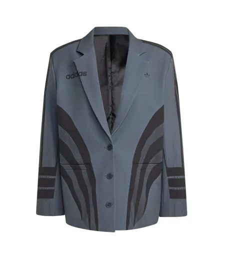 Womens/ladies Atlanta Long-sleeved Blazer Carbon Adidas