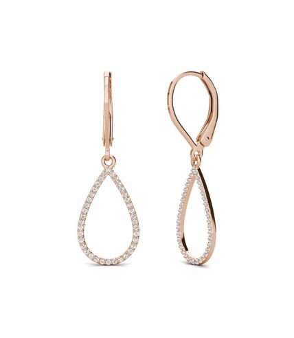 Boucles d'oreilles Laelia Dangling Hoop, Cristal d'Autriche