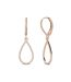 Boucles d'oreilles Laelia Dangling Hoop, Cristal d'Autriche