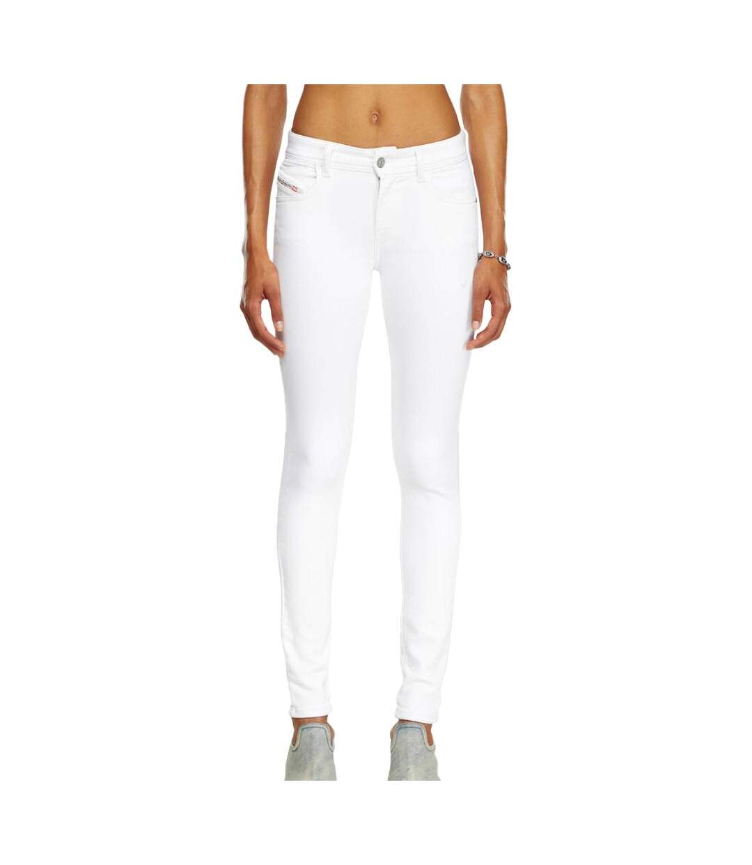 Jean Slim Blanc Femme Diesel 2015 Babhila - 23-1