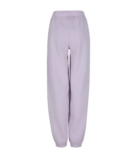 Womens/ladies Fluffy Sweatpants Lilac Build Your Brand