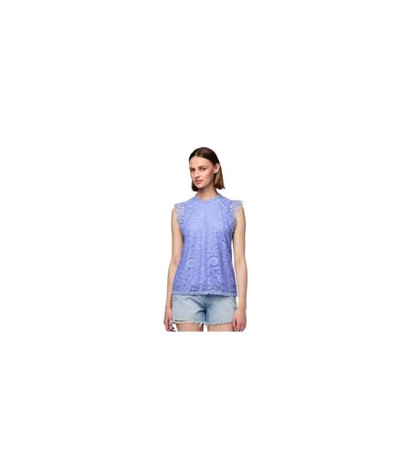 Blouse Sans Manches Motif/style Lacets Femme Bleu Hortensia Pieces