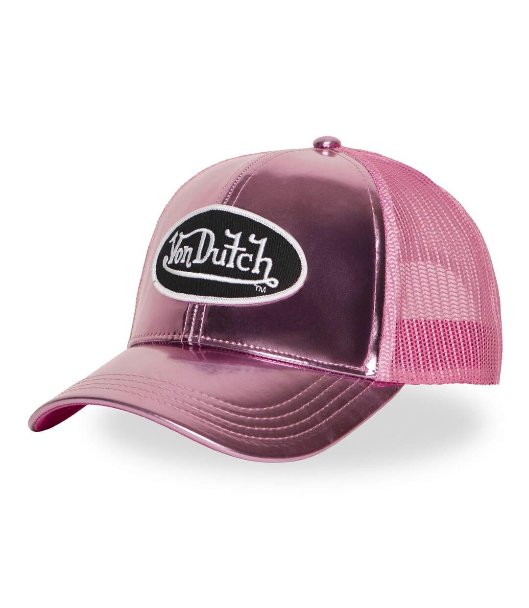 Casquette baseball avec filet en vinyl brillant avec écusson Shiny Vondutch-1
