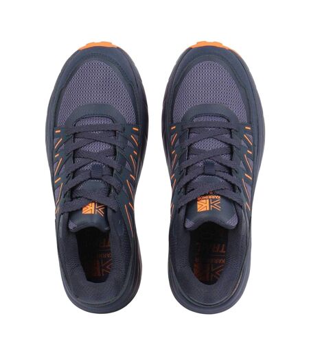 Mens Ortholite Trainers Navy Orange Karrimor