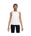 Womens/ladies Dri-fit Tank Top White Nike-1