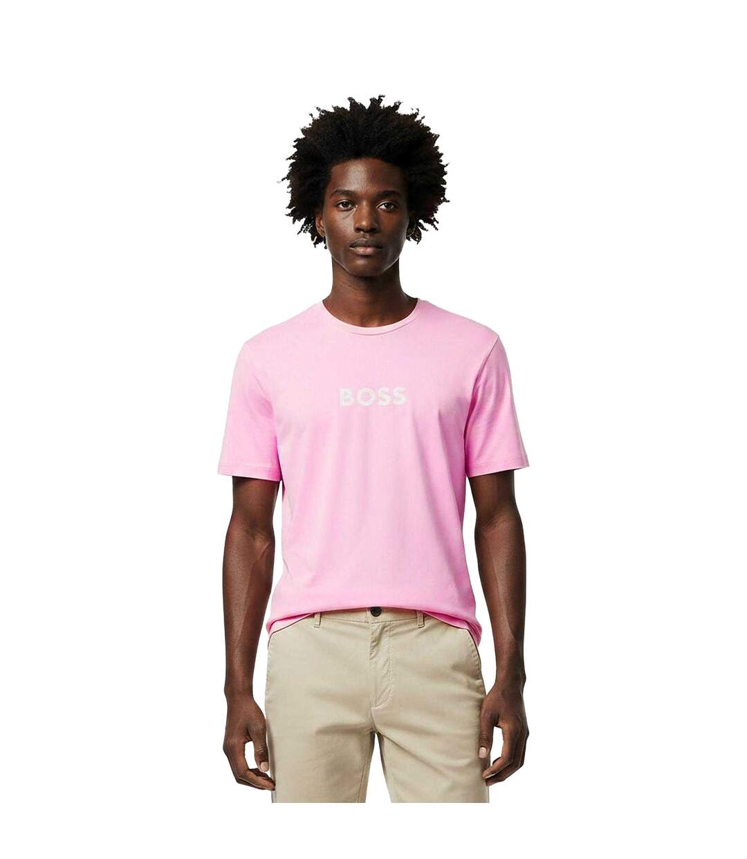 Mens Sailfish Jersey T-shirt Light Pink Boss-1