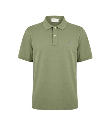 Mens Pique Polo Shirt Herb Gant
