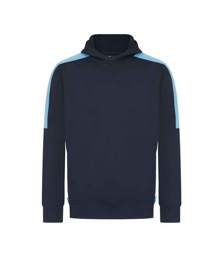 Unisex adult team hoodie navy/sky blue Finden & Hales