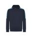 Unisex adult team hoodie navy/sky blue Finden & Hales-1