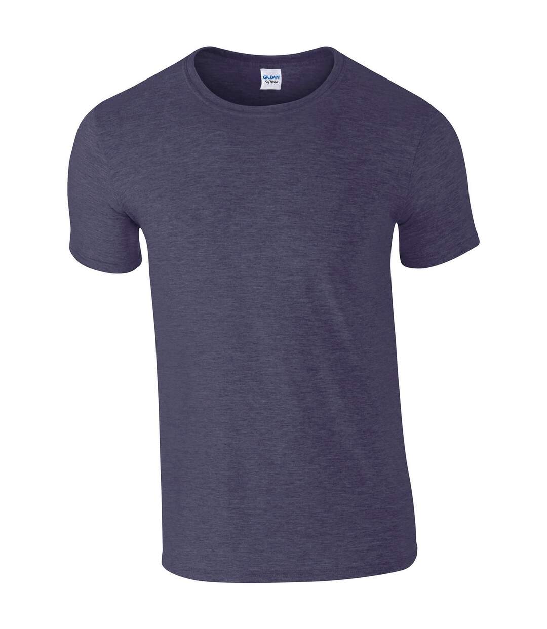 T-shirt softstyle homme bleu marine chiné Gildan