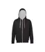 Sweat À Capuche Varsity Adulte Noir Vif Charbon Chiné Awdis-1