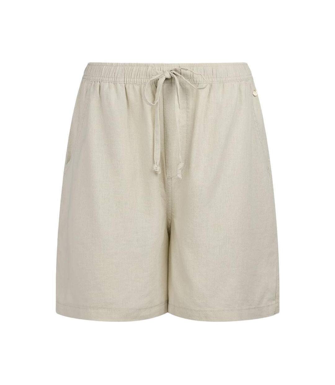 Short en lin beige femme teddy smith jett linen-1