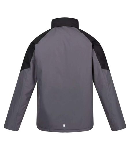 Mens Calderdale Waterproof Jacket Dark Grey Black Regatta