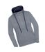 Veste À Capuche Lifestyle Femme Gris Chiné Bleu Marine James And Nicholson-2