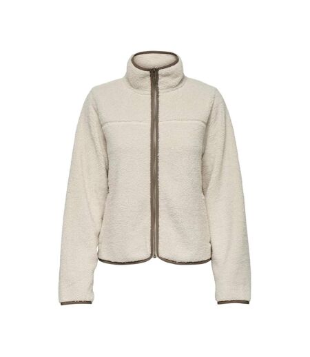 Veste bouclette écru femme jdy teddy