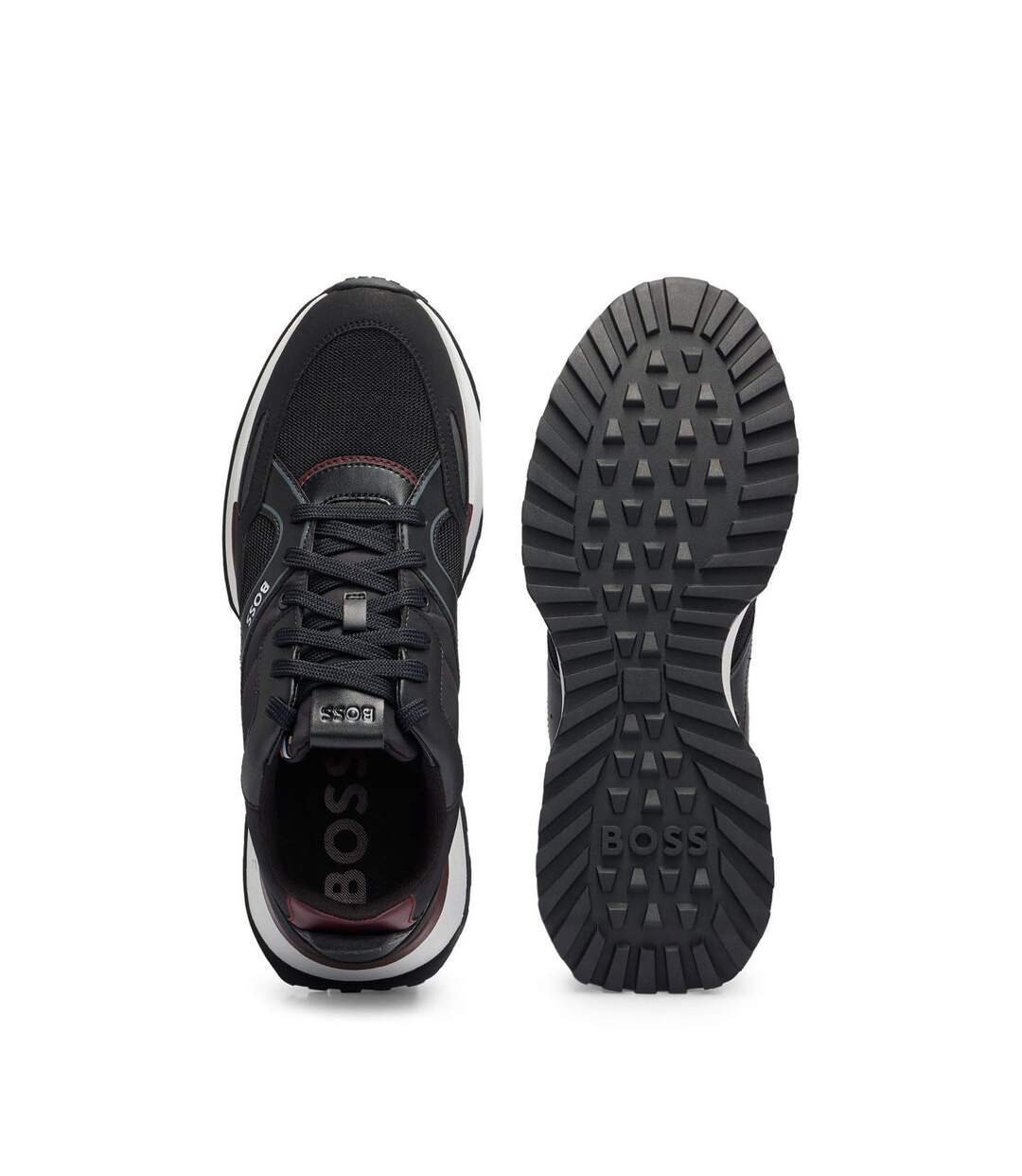 Baskets Jonah Homme Noir Marron Boss-4