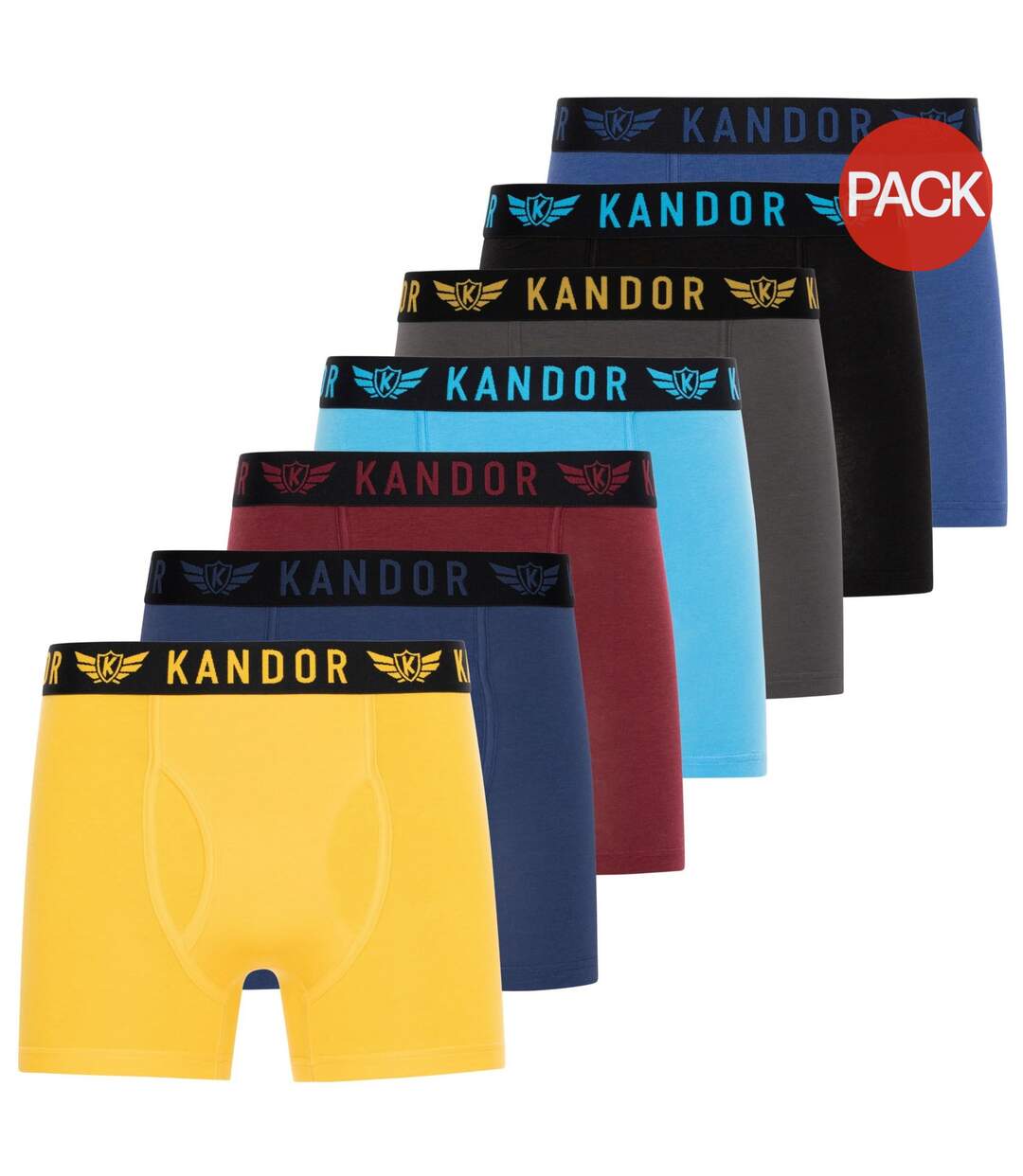 Boxers bambers homme jaune Kandor