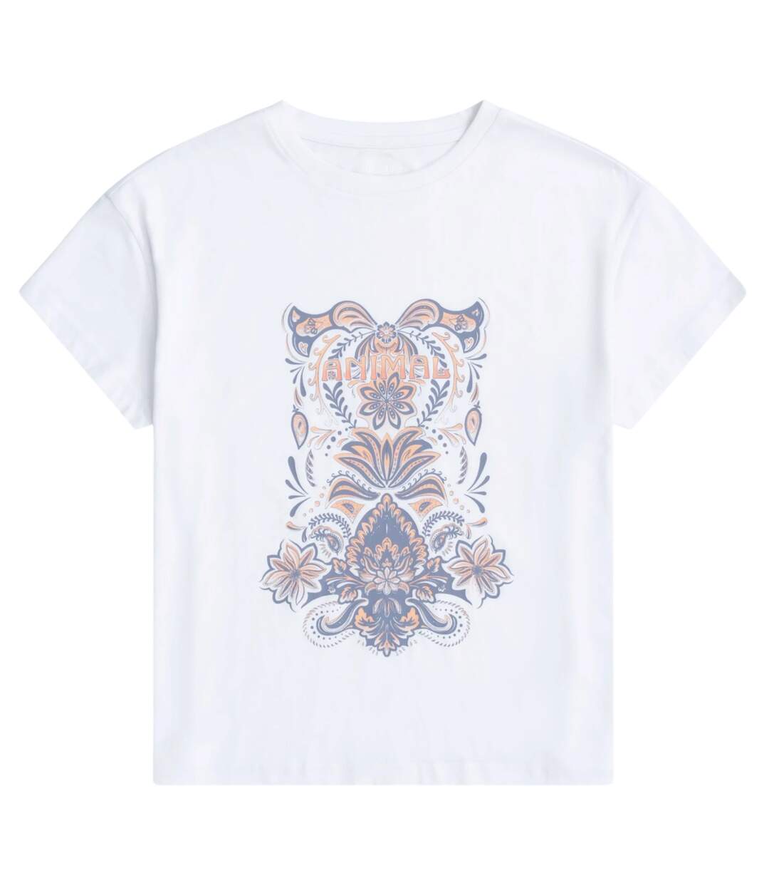 T-shirt Phoenix Femme En Coton Crème Animal-2