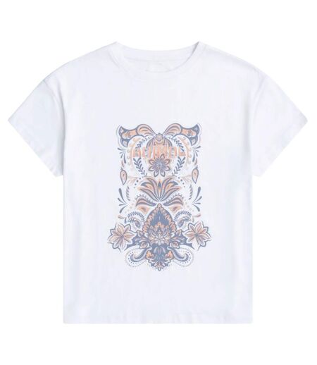 T-shirt Phoenix Femme En Coton Crème Animal