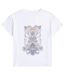 T-shirt Phoenix Femme En Coton Crème Animal-2