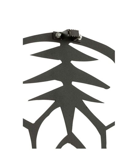 Décoration Murale en Métal Tigre 48cm Noir