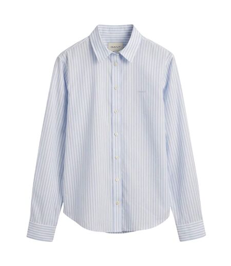 Chemise À Boutons Été Femme Bleu Clair Gant