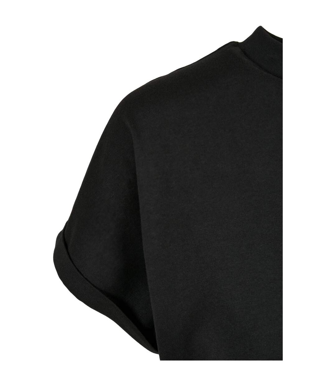 Womens/ladies Organic Cotton Cut-on T-shirt Dress Black Urban Classics-3