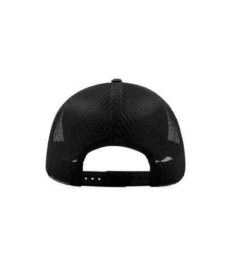 Casquette Style Trucker Rapper Mixte Noir Noir Atlantis