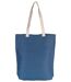 sac shopping en toile de jute - KI0229 - bleu