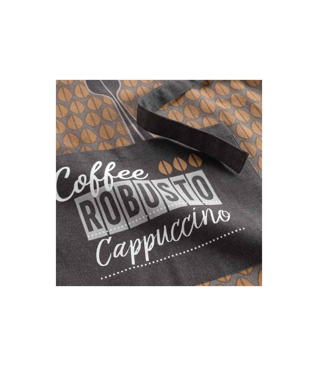 Tablier de Cuisine Cappuccino 84cm Marron-2