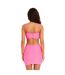 Womens/ladies Knotted Mini Skirt Pink Missy Empire-2