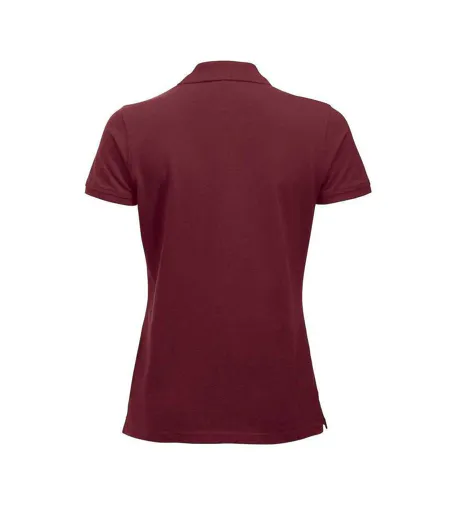Womens/ladies Marion Polo Shirt Burgundy Clique