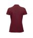 Womens/ladies Marion Polo Shirt Burgundy Clique-2