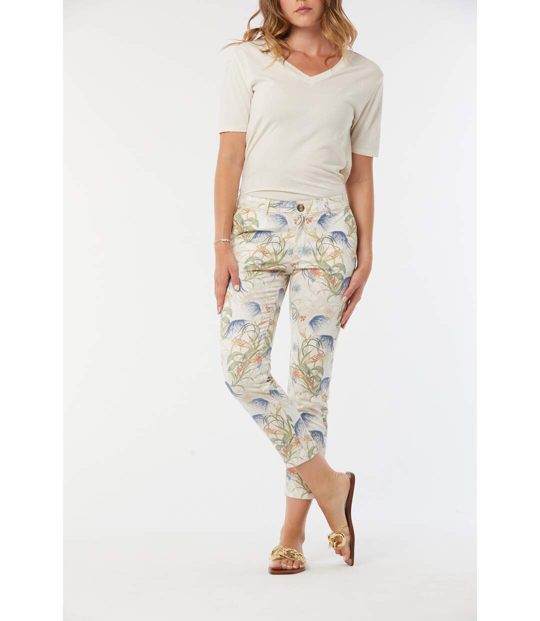 Pantalon coton chino JEMILA