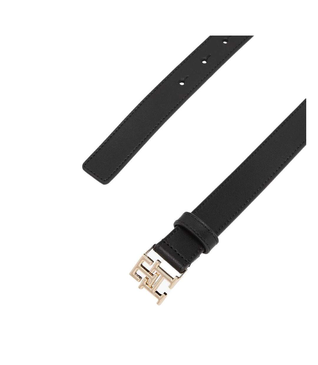 Ceinture noir femme tommy hilfiger th logo 2.5-2