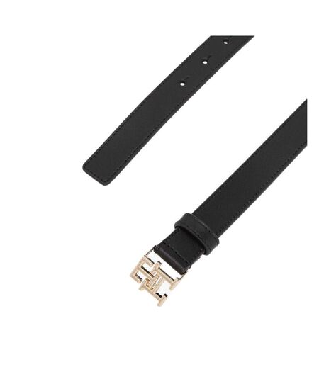 Ceinture noir femme tommy hilfiger th logo 2.5