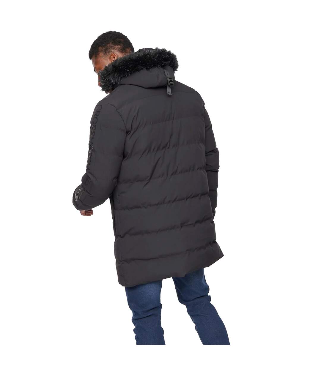 Parka daydream homme noir Crosshatch-2