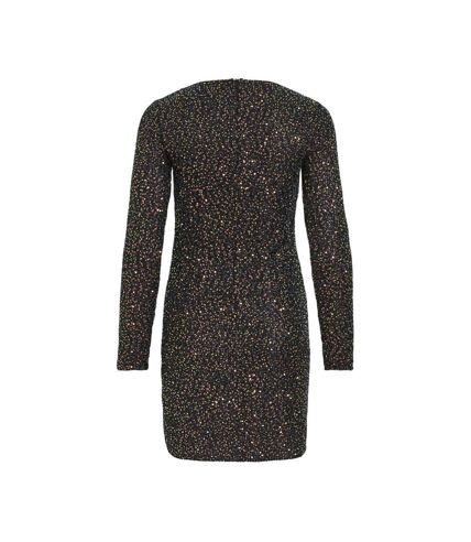 Robe Noir à Sequin Noir Femme Vila Scara - 34