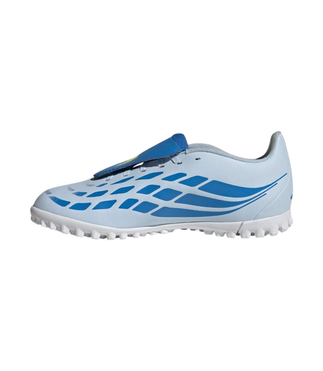 Chaussures Predator Club Enfant Blanc Bleu Adidas-2