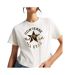 T-Shirt blanc/doré femme converse glam-1
