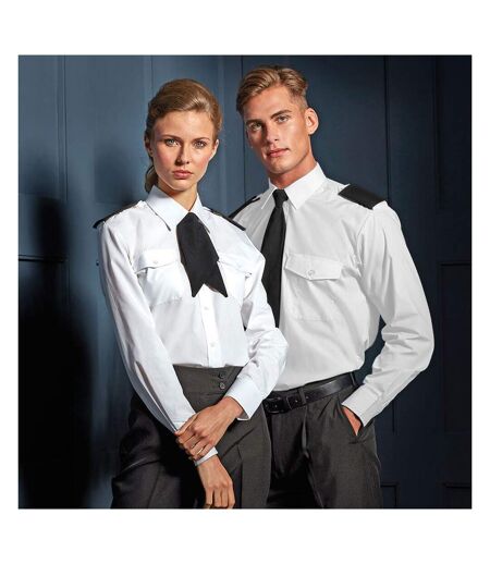 Chemise De Pilote À Manches Longues Homme Blanc Premier