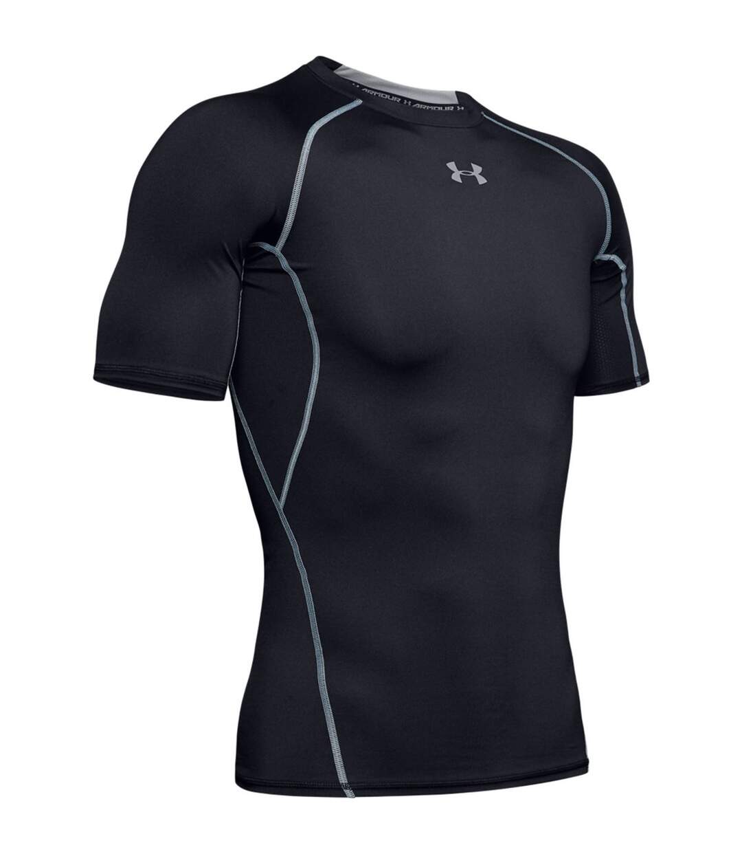 +++ FDS 081123 +++ T-shirt compression running à manches courtes - Homme - UA001 - noir