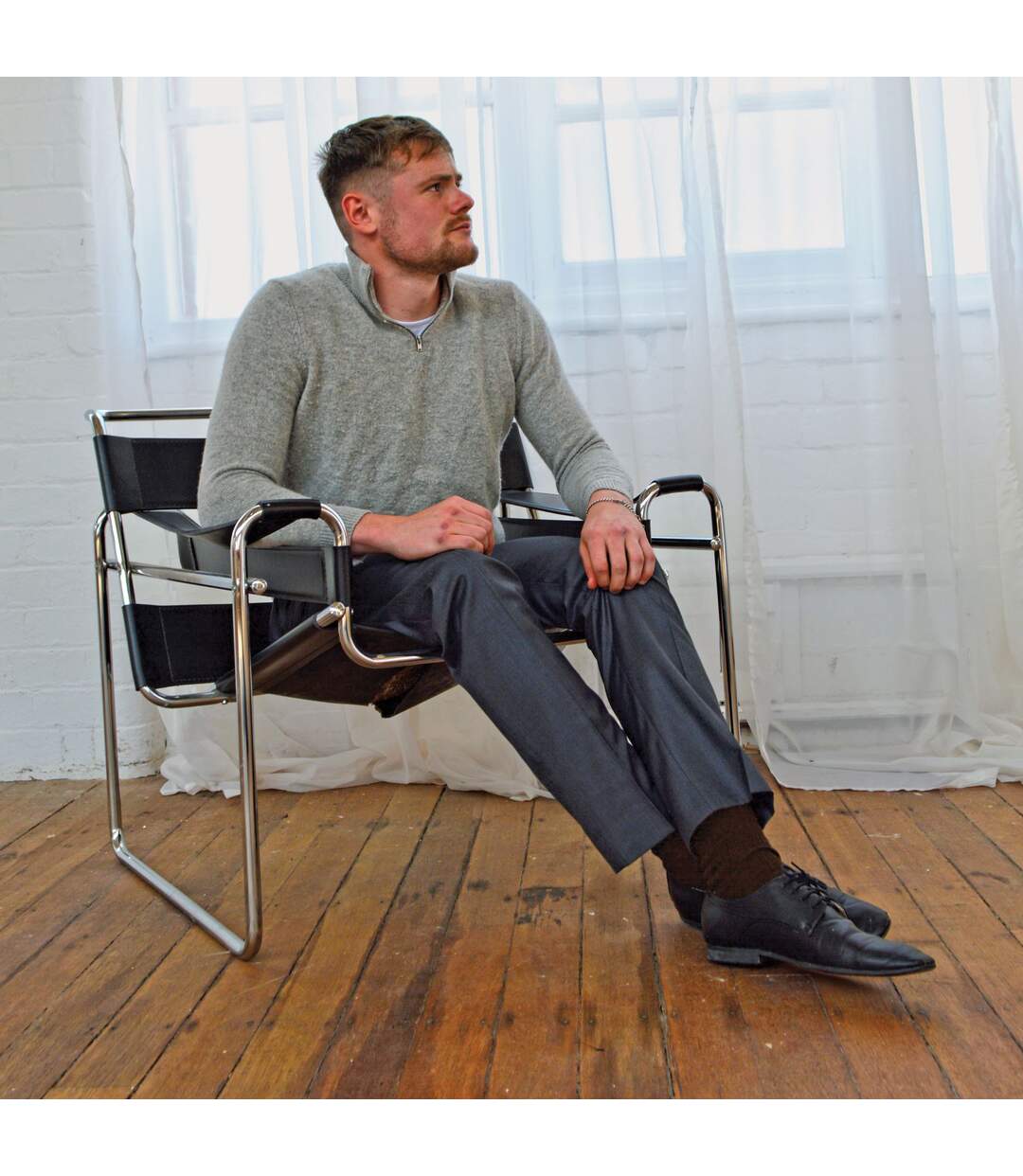 Mens Soft 100% Cotton Plain Coloured Socks-5