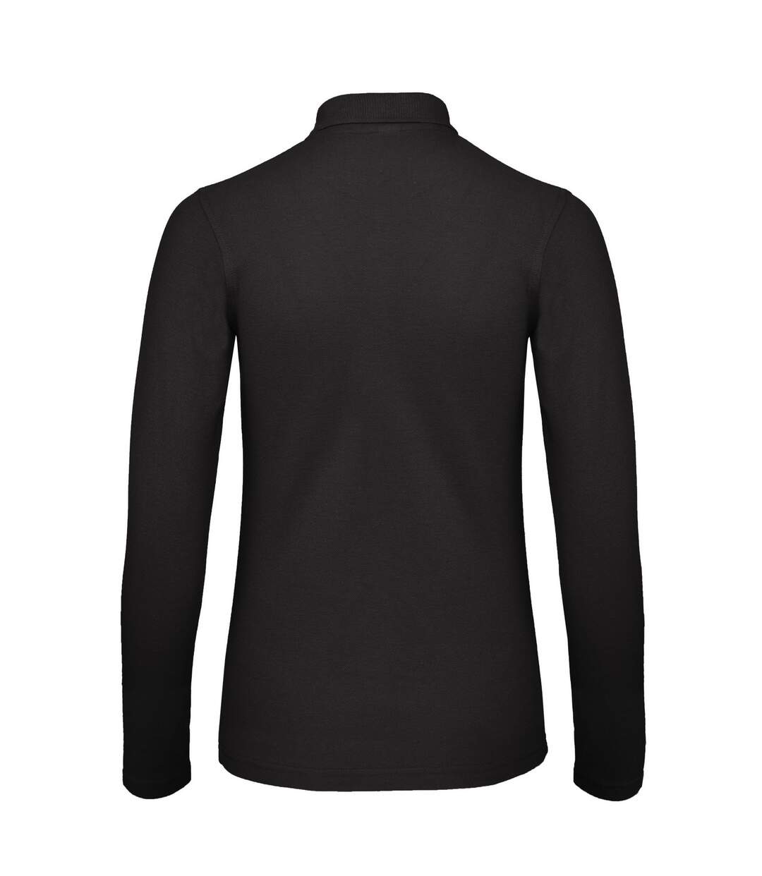 Polo Manches Longues Id.001 Femme Noir B&C-2