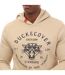 Sweat À Capuche Raylan Homme Beige Gris Duck And Cover-4