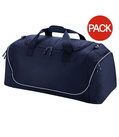 Quadra Teamwear Jumbo Kit Duffle Bag - 110 Litres (Pack of 2) (Franch Navy/Light Grey) (One Size) - UTBC4455