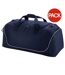 Quadra Teamwear Jumbo Kit Duffle Bag - 110 Litres (Pack of 2) (Franch Navy/Light Grey) (One Size) - UTBC4455-1